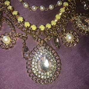 Gold and pastel necklace
